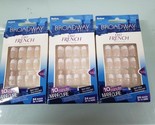 BROADWAY NAILS FAST FRENCH MEDIUM LENGTH (DRY GLUE) 10412-LOT OF 3---N51 - $12.19