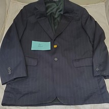 JACK VICTOR Montreal 100% Wool Blue Blazer Suit Jacket Sport Coat - £47.37 GBP
