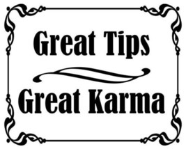 Great Tips Great Karma 4&quot; Helmet Car Bumper Decal Sticker Made In Usa - £13.36 GBP