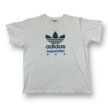 Vintage Y2K Adidas Superstar Promo T-shirt Trefoil Logo Youth M / Men’s S USA - £19.71 GBP