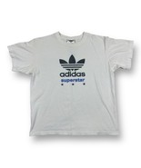 Vintage Y2K Adidas Superstar Promo T-shirt Trefoil Logo Youth M / Men’s ... - £19.56 GBP