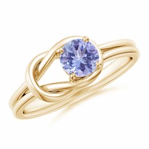 ANGARA Solitaire Tanzanite Infinity Knot Ring for Women, Girls in 14K Solid Gold - £509.97 GBP