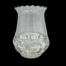 EAPG Adams &amp; Co Kings Crown Excelsior Thumbprint Glass Spoon-Spooner Celery Vase - £17.53 GBP