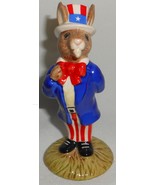 1985 Royal Doulton #DB50 UNCLE SAM BUNNYKINS FIGURINE Made in England - $923.28 MXN