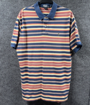 Polo Ralph Lauren Shirt Mens XL Horizonal Rainbow Striped Brown Pony Vin... - £23.41 GBP