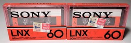 Lot of 2 Sony LNX 60 Cassette Tape (New Sealed Tapes) - £12.43 GBP