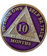 Ranger Industries 10 Month AA Medallion Metallic Purple Tri-Plate Sobrie... - $20.36 CAD