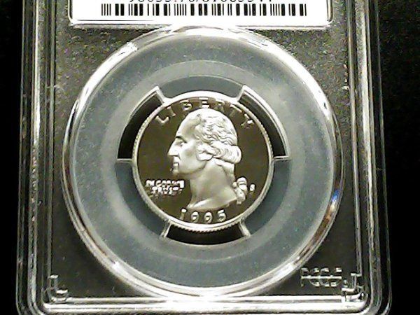 1995-S Silver Proof Quarter PCGS PR70DCAM Deep Cameo - $91.11