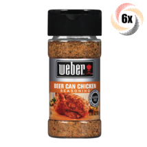 6x Shakers Weber Beer Can Chicken Seasoning | 2.85oz | Gluten &amp; MSG Free - £24.18 GBP