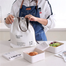 Insulated Lunch Bag, Lunch Box, Lunch Bag Insulated, Cotton Lunch Tote Bag Adult - £26.15 GBP