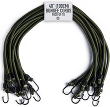 Pluvios - 40&quot; (100Cm) Bungee Cords with Hooks Heavy Duty Outdoor - 10 Pa... - £19.25 GBP