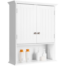 Costway Wall Mount Bathroom Cabinet Storage Organizer Medicine Cabinet W... - $172.99