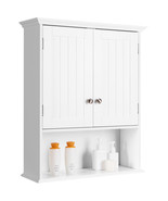 Costway Wall Mount Bathroom Cabinet Storage Organizer Medicine Cabinet W... - £133.71 GBP