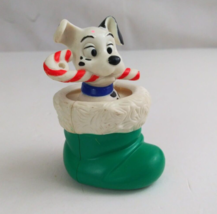 1996 Disney 101 Dalmatians #58 Puppy In Green Stocking McDonald&#39;s Toy - £3.06 GBP