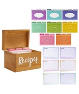 Recipe Box With 60 Blank Cards, 24 Dividers For Baking, 7X5X5 In - £33.17 GBP