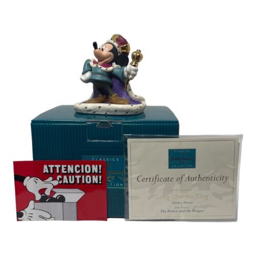 Primary image for WDCC Long Live the King Mickey Mouse Vintage Walt Disney Figurine 41279 ln box