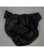 Sissy Foil Satin COSPLAY MEN Silver Metallic PEWTER Shiny Full Cut Panties - £79.77 GBP