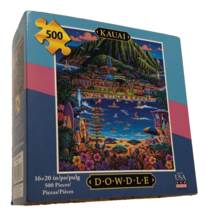 Eric Dowdle Jigsaw Puzzle Kauai Hawaii 500 Piece Folk Art 2018 Open Box - $18.77