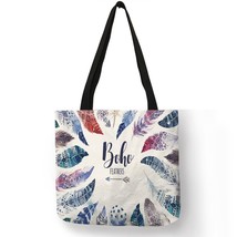 Bohemian  Dream Catcher Print Lady Handbag Tote Bag Casual School Shoulder Bags  - £11.02 GBP