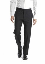 Calvin Klein Men Pants Black Dress Flat Front Stretch SZ 32 X 32 NEW - £78.30 GBP