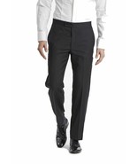 Calvin Klein Men Pants Black Dress Flat Front Stretch SZ 32 X 32 NEW - £77.97 GBP