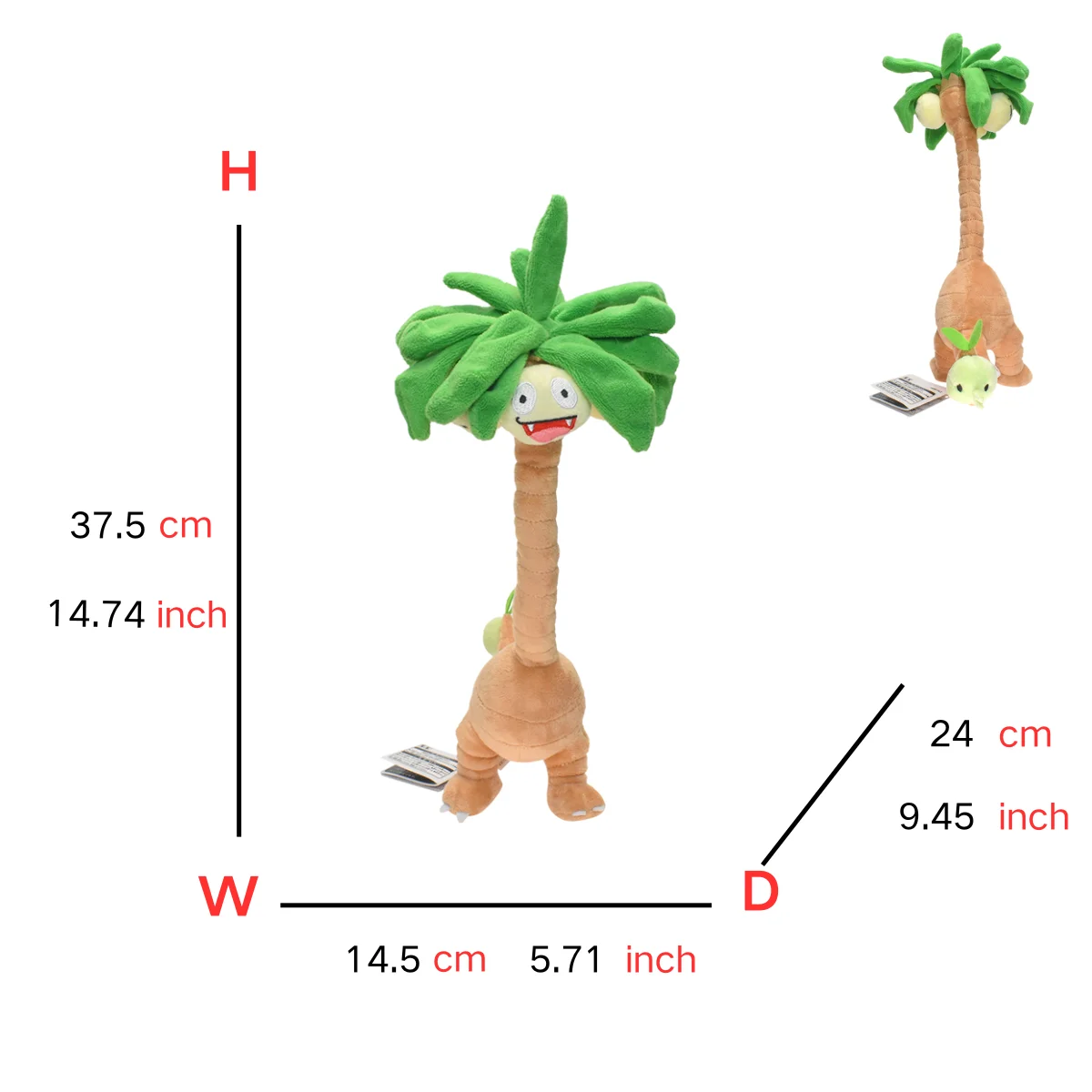 Exeggutor Must-Have Plush! Plush Doll Pokemon Anime - £18.45 GBP