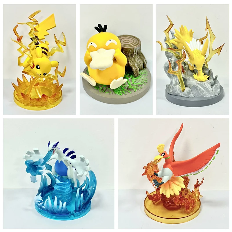 Pokemon Pikachu GK Anime Figures Raichu Eevee Kawaii Figurine Model PVC Statue - £30.45 GBP