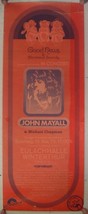 John Mayall  Michael Chapman Poster And &amp; the Bluesbreakers May 13 1973 - £106.19 GBP