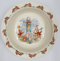 Royal Doulton Bunnykins Childrens Tableware Space Rocket Launch Rimmed Bowl - £12.86 GBP