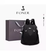 FOXER Canvas Backpack Women's Backpack School Student Backpack Large Cap... - $91.00