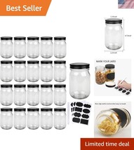 Versatile Glass Jars 12 oz with Airtight Seal - Ideal for Canning &amp; Storage - $40.50