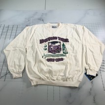Vintage Edgewood Tahoe Sweatshirt Mens Large White Crew Neck Golf Graphi... - $37.04