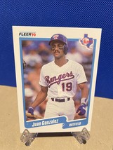 Juan Gonzalez 1990 Fleer Baseball Card - $15.00