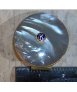 Kiwanis Club International Vintage 70s Vanity Mirror w/ Clip 2&quot; mother o... - $2,078.97 MXN