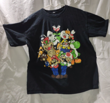 Retro Super Mario Size L Black Shirt - £7.86 GBP