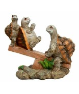 Ebros Mother Turtle Playing with Her Babies On Forest Seesaw Figurine 6.5" H - $25.99