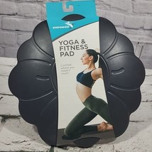 Empower Fitness Yoga Exercise Pad 9&quot; Gray Foam Flower NEW  - £14.80 GBP