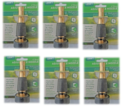 Adjustable Hose Nozzle 4&#39;&#39;  Brass - Orbit 58044 (6-PACK) - $40.58