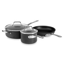 All-Clad B3 Hard Anodized Bonded Induction Aluminum 5-Piece Cookware Set - £98.38 GBP