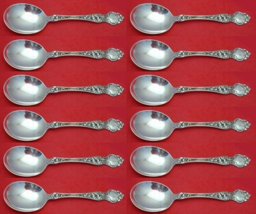 Violet by Wallace Sterling Silver Cream Soup Spoon Set 12 pieces 5 7/8" - $1,282.05