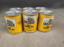 NOS Vintage Partner 2 Cycle Engine Oil Can Chainsaw Motorcycle Boat Lawn... - $74.64