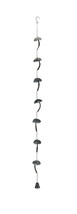 Metal Tropical Palm Tree Rain Chain with Attached Hanger 72 inch - £23.73 GBP