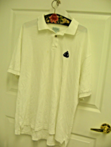 White Izod Polo Shirt 100% Cotton Mens XL Made in Egypt USED - $9.99