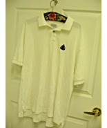 White Izod Polo Shirt 100% Cotton Mens XL Made in Egypt USED - $190.20 MXN
