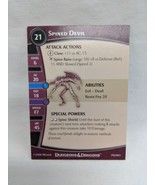 Dungeons And Dragons Promo Spined Devil Miniatures Game Stat Card - £34.90 GBP