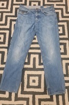 RJR JOHN ROCHA Mens Blue Classic Wash Denim Jeans UK 34R EXP SHIPPING - $32.81