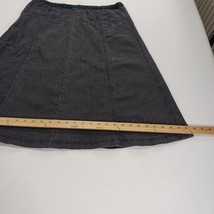 Larry Levine Stretch RN103715 Women's 12 (31×26) Black Cotton Blend A-Line Skirt image 7