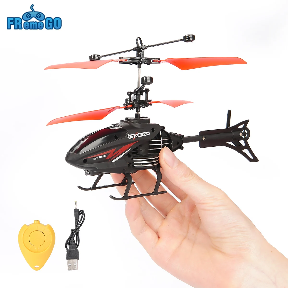 RC Helicopter Remote Control Airplane with LED Lights Flying Infraed Ind... - £18.28 GBP