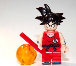 Son Goku Red Outfit Dragon Ball Super Z  Minifigure Custome - £5.13 GBP