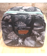 BALORAY Insulated Lunch Bag for Women Reusable Lunch Box Floral Print Black Teal - $7.92
